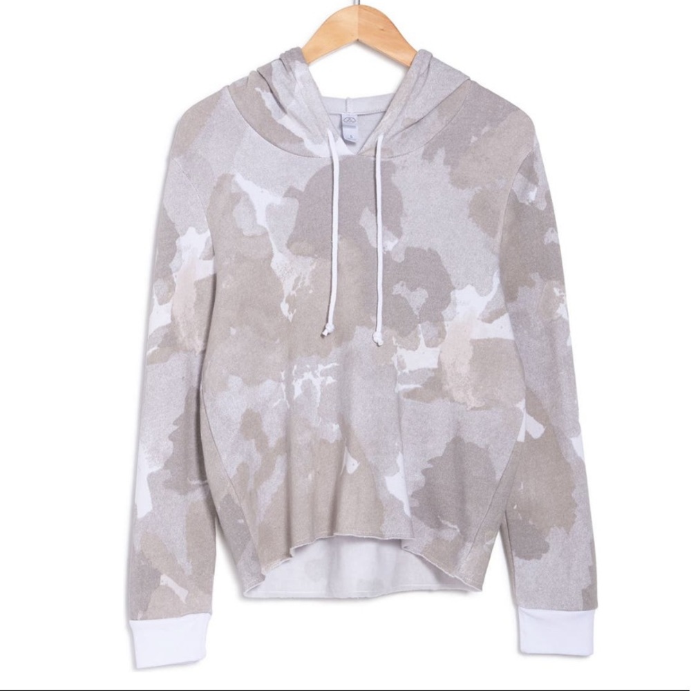 Alternative Star Raw Hem Drawstring Hoodie